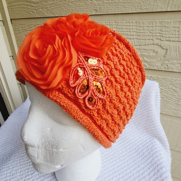 Crochet Earwarmer sequin knit Headband - Picture 5 of 7